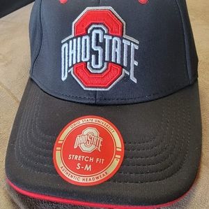 OSU The Official Headwear of Ohio State University Stretch Fit Hat Sz (S) NEW